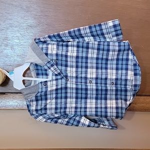Toddler Boys Flannel Hoodie